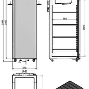 ALC 500 2D afmetingen