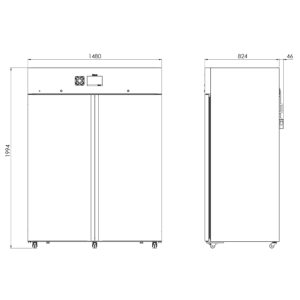 CLH 1400 - 2D afmetingen