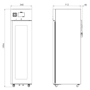 CLH 300 GLASS - 2D tekening