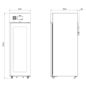 CLH 500 GLASS - 2D tekening