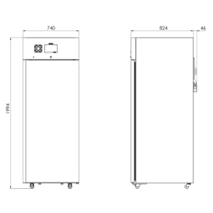 CLH 700 - 2D afmetingen