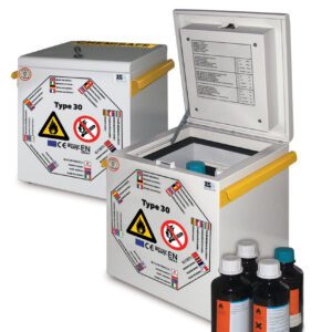 Chemisafe brandveiligheid transport box 340x340x400 CSF500 type 30