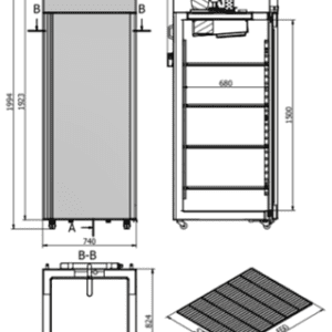 SLTM 700 2D afmetingen