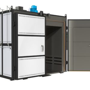 Umega Snol walk-in industriële oven, 250 °C  diverse volumes