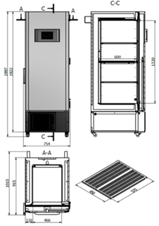 ULN 400 2D afmetingen