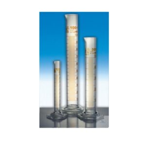 Maatcilinder met tuit in hoge vorm bruin gegradueerd 1000ml set 10/stuks